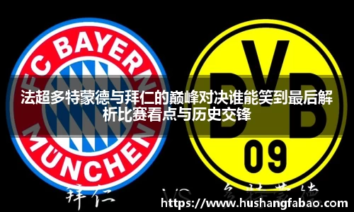 法超多特蒙德与拜仁的巅峰对决谁能笑到最后解析比赛看点与历史交锋